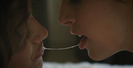 Slender babes Caomei Bala and Penelope Cum in sexy panties licking pussies in the hot lesbian sex 