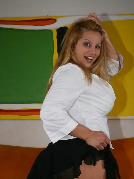 Excellent american older Friday showing big hooters and hot butt 